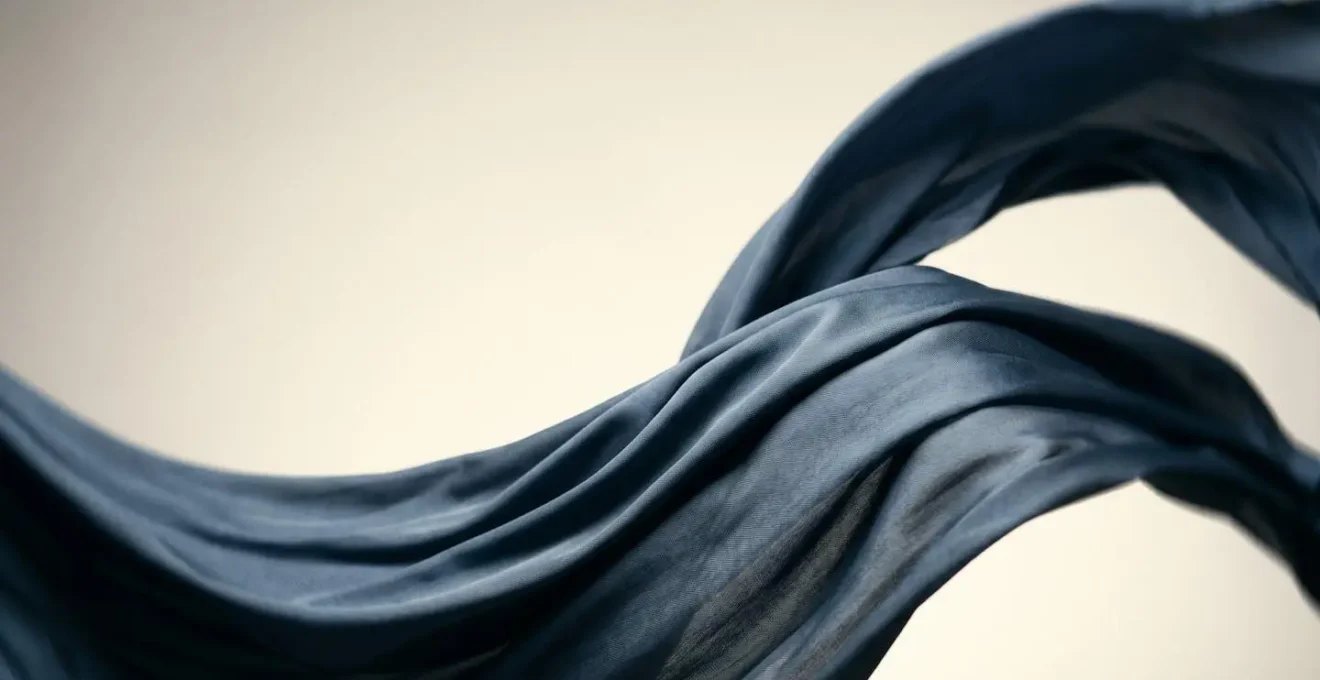 Abstract visualization of musical phrasing and kinesthetic movement energy through flowing organic forms