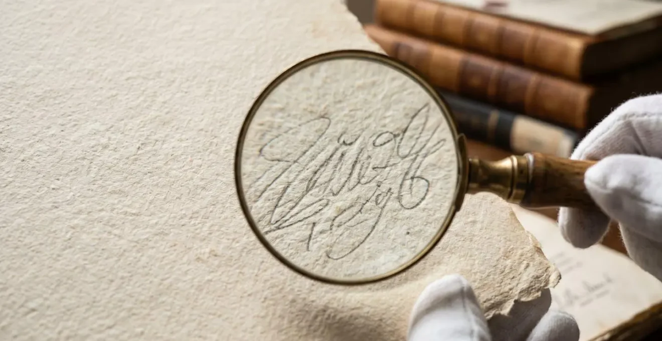 Macro shot of photographer's signature and edition number on fine art print verso